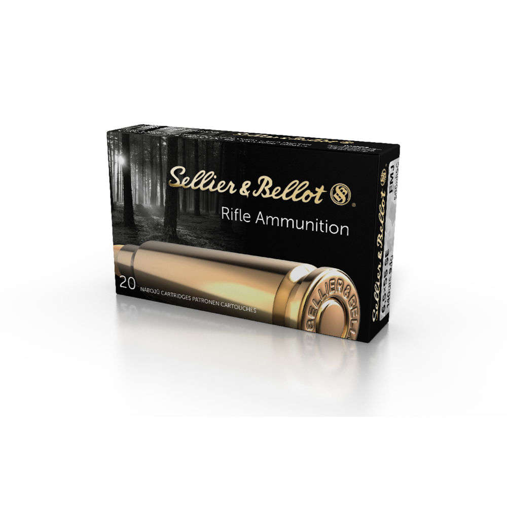 Ammunition Sellier&Bellot 4.50" 6.5x55mm RIFLE 6.5X55 SE 140GR FMJ 20RD/BX • Model: 4.50"